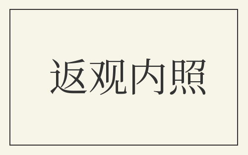 返观内照