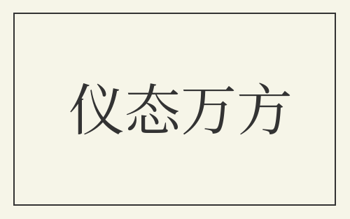 仪态万方