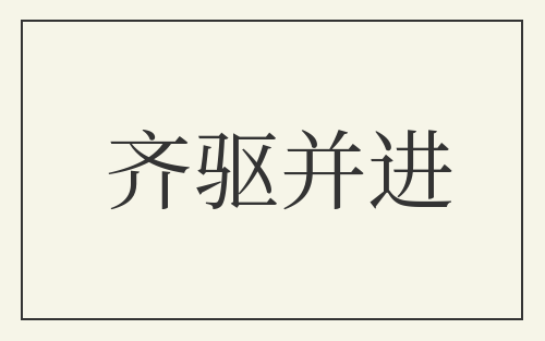 齐驱并进