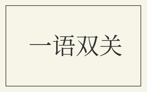 一语双关