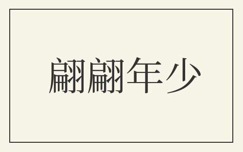 翩翩年少