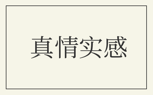 真情实感