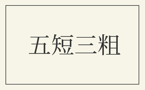 五短三粗