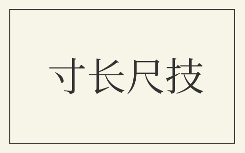 寸长尺技