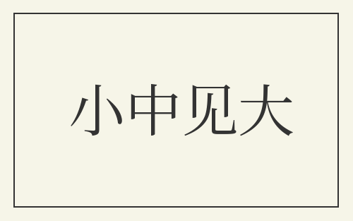 小中见大