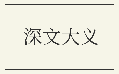 深文大义