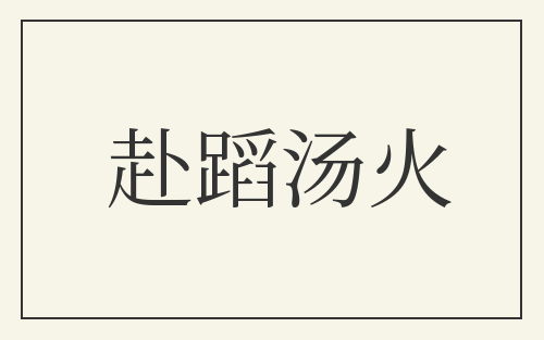 赴蹈汤火