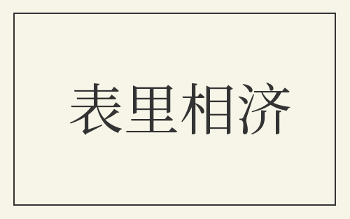 表里相济