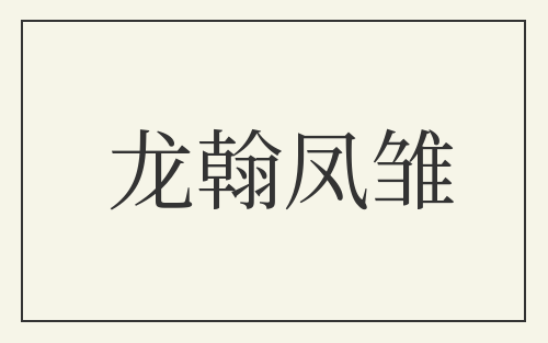 龙翰凤雏