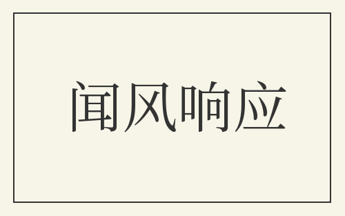 闻风响应