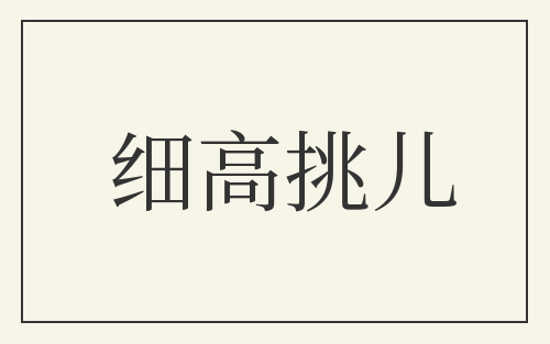 细高挑儿