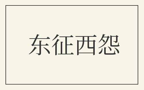 东征西怨