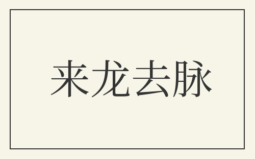 来龙去脉
