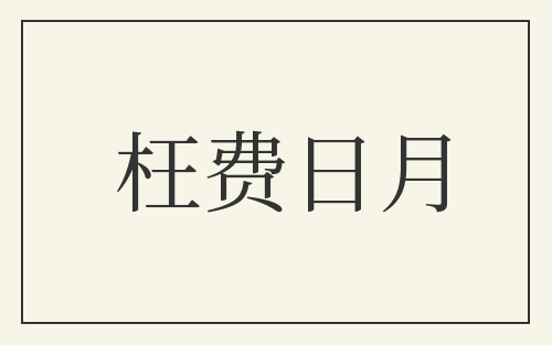 枉费日月