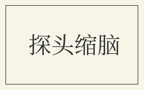 探头缩脑