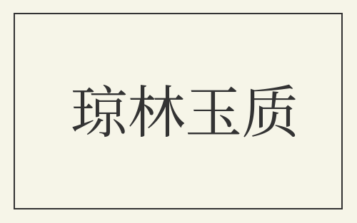 琼林玉质
