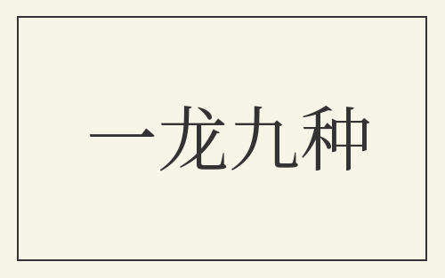 一龙九种
