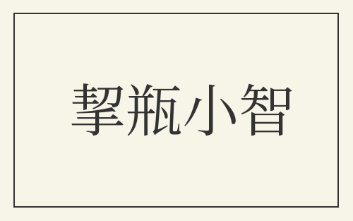 挈瓶小智