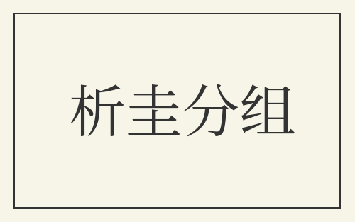 析圭分组