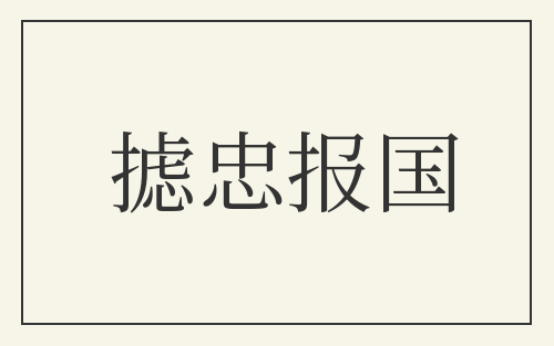 摅忠报国