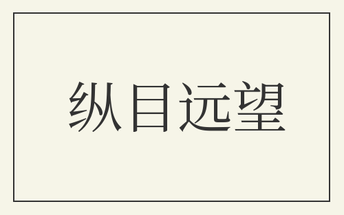 纵目远望