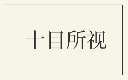 十目所视
