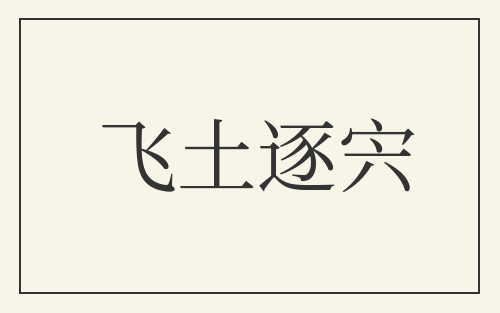 飞土逐宍
