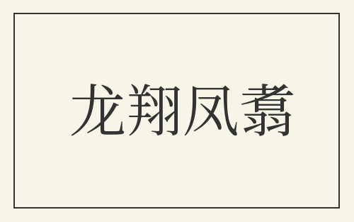 龙翔凤翥