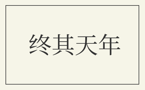 终其天年