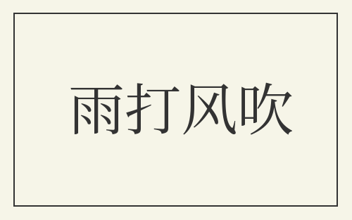 雨打风吹