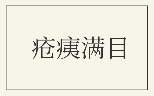 疮痍满目