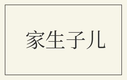 家生子儿