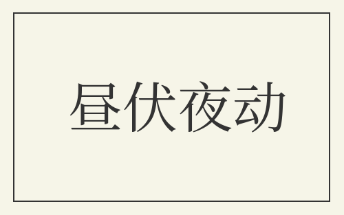 昼伏夜动