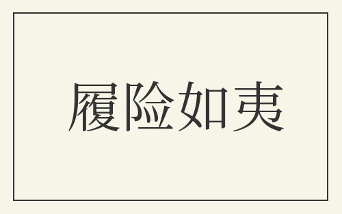履险如夷