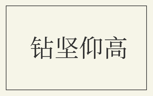 钻坚仰高