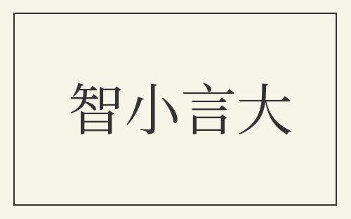 智小言大