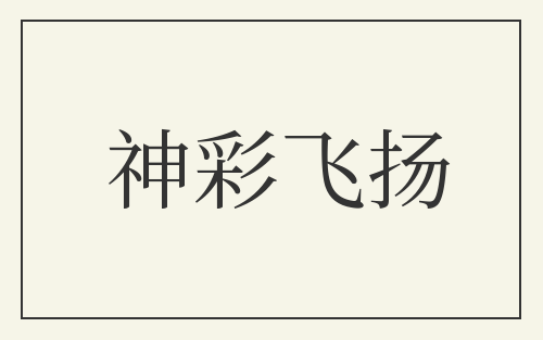 神彩飞扬
