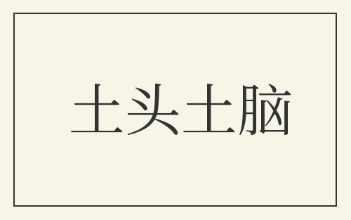 土头土脑