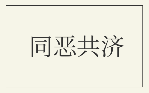 同恶共济