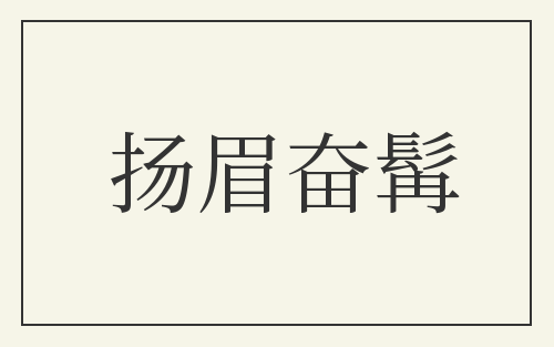 扬眉奋髯
