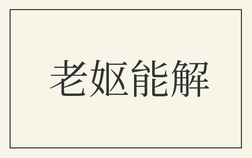 老妪能解