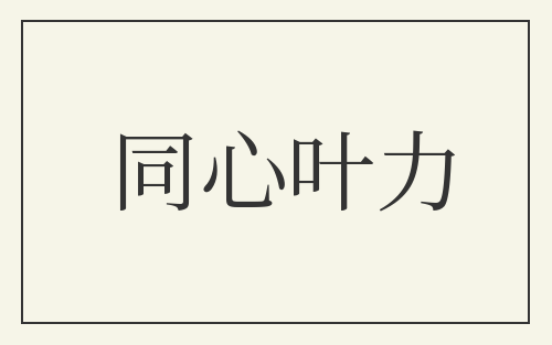 同心叶力