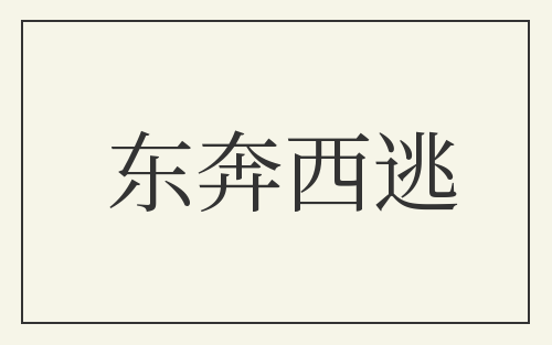 东奔西逃