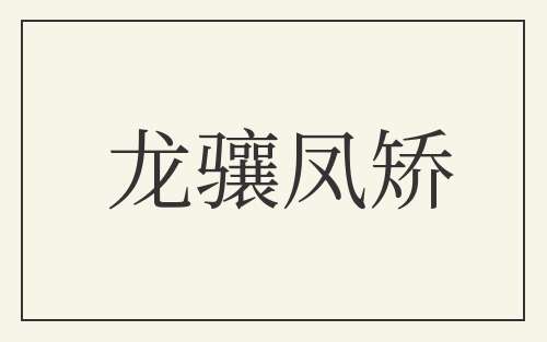 龙骧凤矫