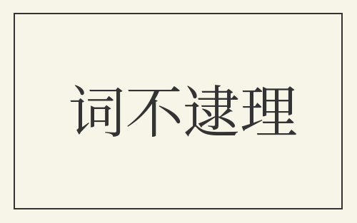 词不逮理