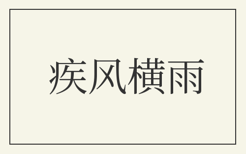 疾风横雨