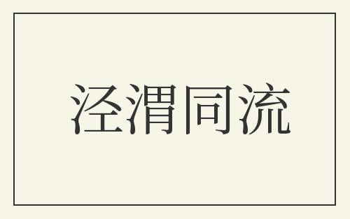 泾渭同流