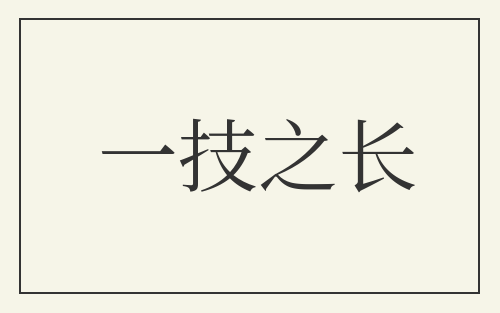 一技之长