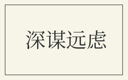 深谋远虑