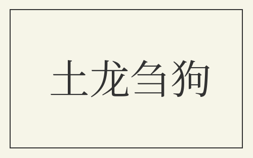 土龙刍狗